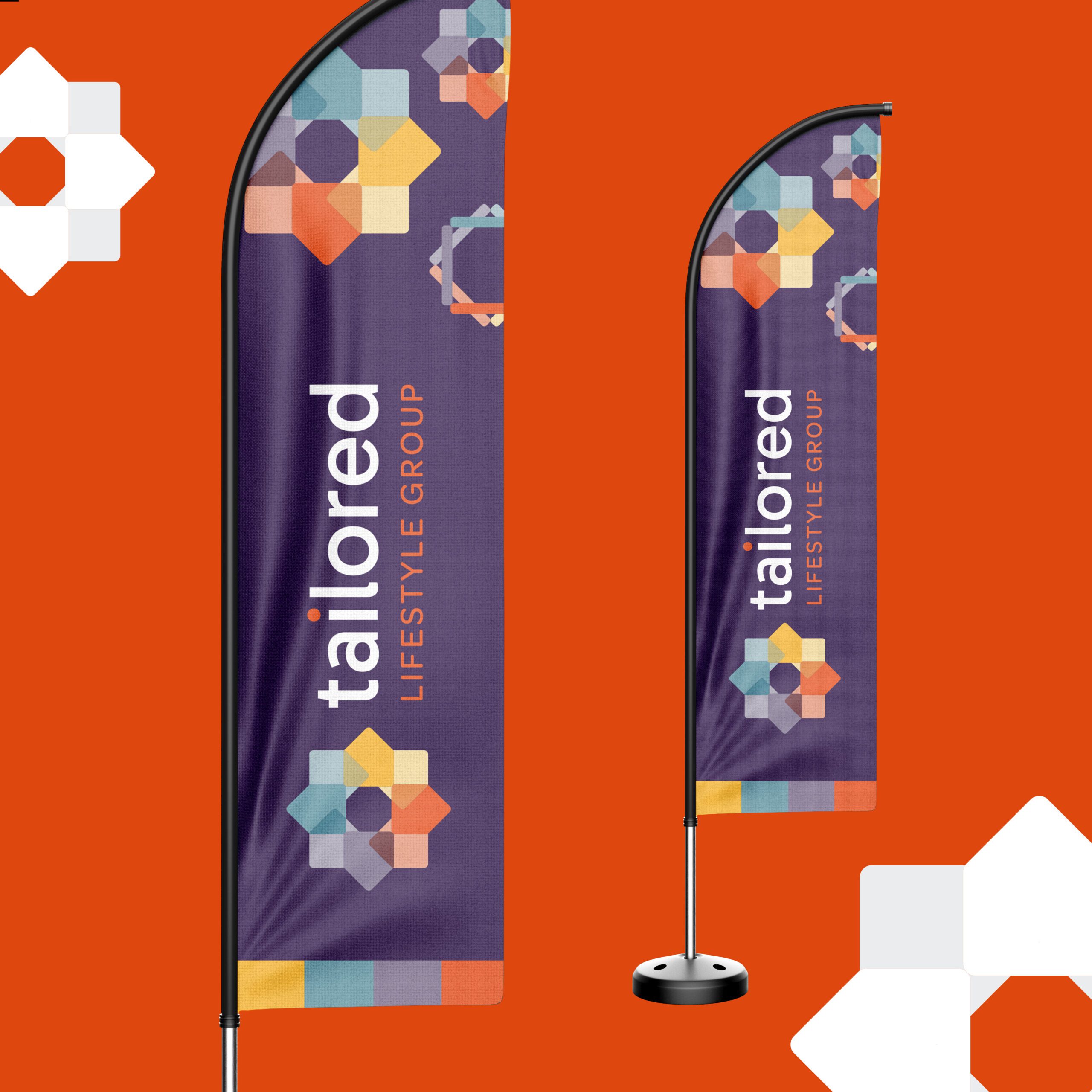 Tailored Lifestyle Group flag design