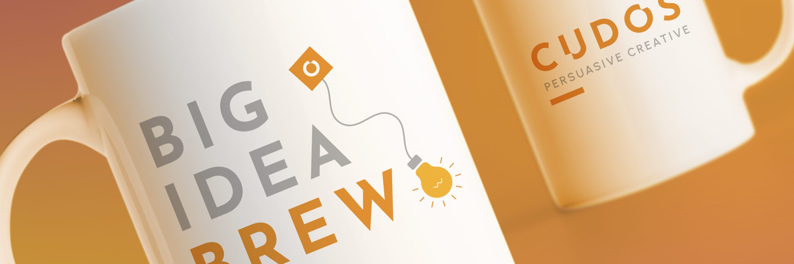 CUDOS Creative branded mugs with Big Ideas Brewing design – marketing and design agency merchandise